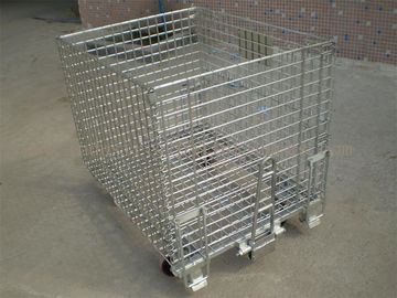 Wire Containers With Pulls In Head &amp; End, 4 Wheels On Bottom